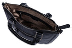 SADDLER "Chloe" Real Leather Twin-Handle Handbag with Crossbody Strap, Handmade, with Keepsake Pouch
