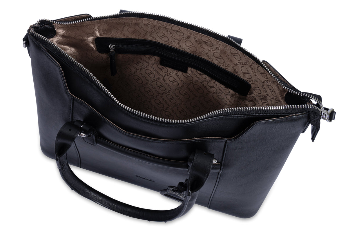 Elizabeth Leather Workbag, Handmade by Saddler, Practical, Spacious & Elegant Design