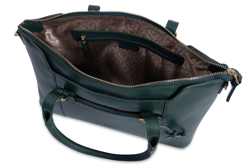 Elizabeth Leather Workbag, Handmade by Saddler, Practical, Spacious & Elegant Design