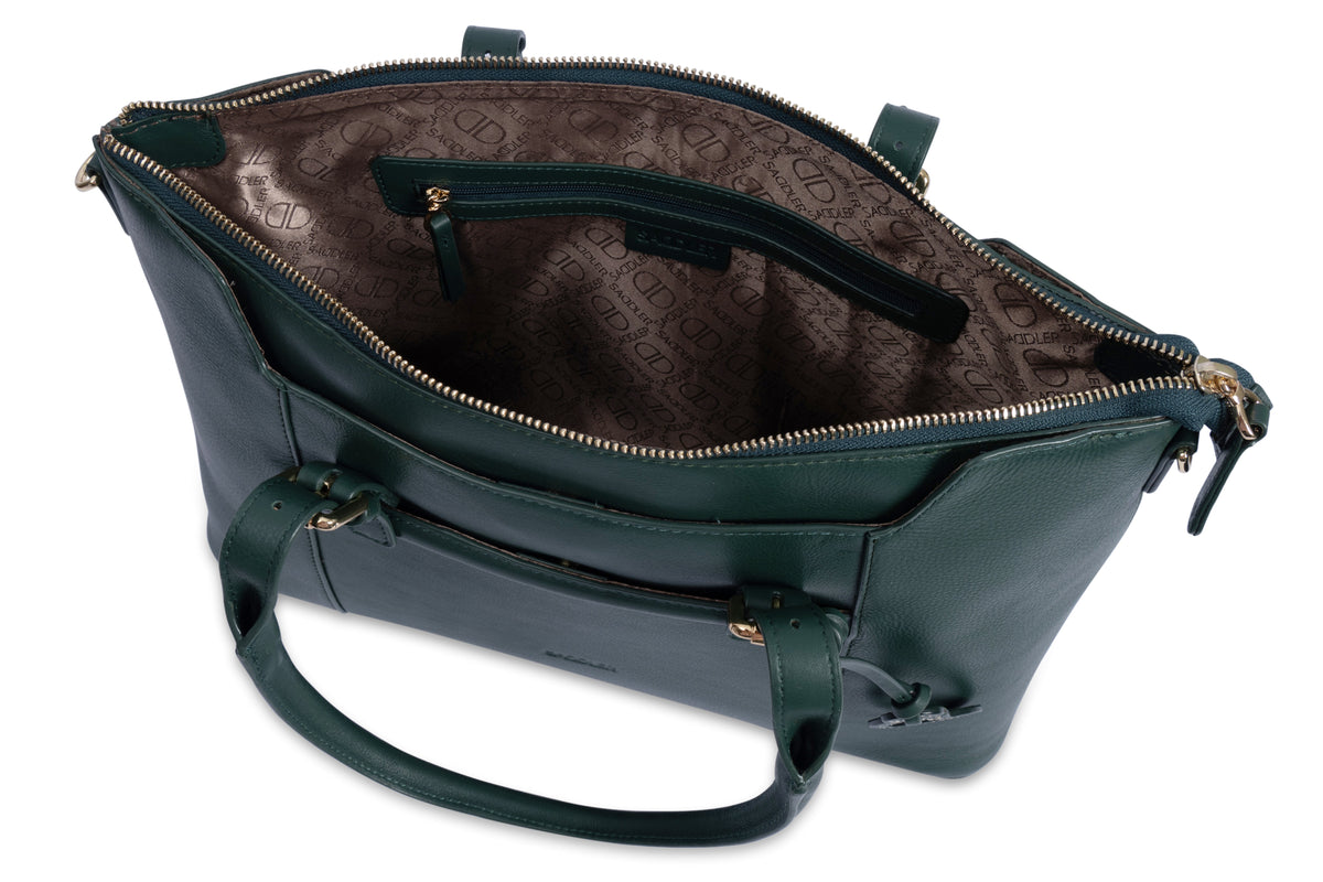 Elizabeth Leather Workbag, Handmade by Saddler, Practical, Spacious & Elegant Design