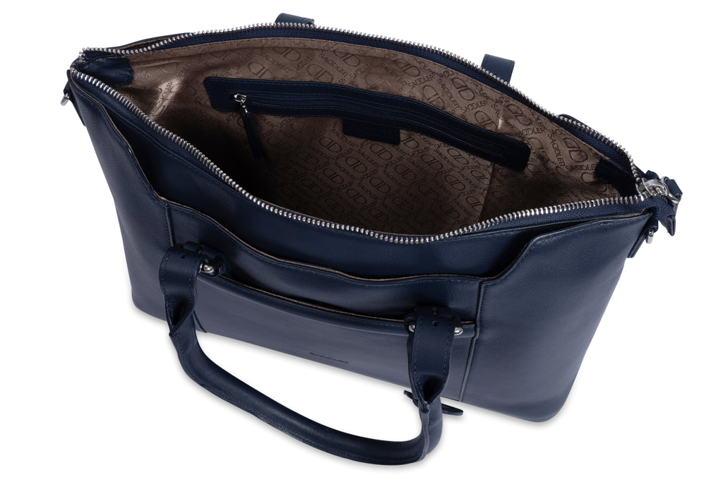 Elizabeth Leather Workbag, Handmade by Saddler, Practical, Spacious & Elegant Design