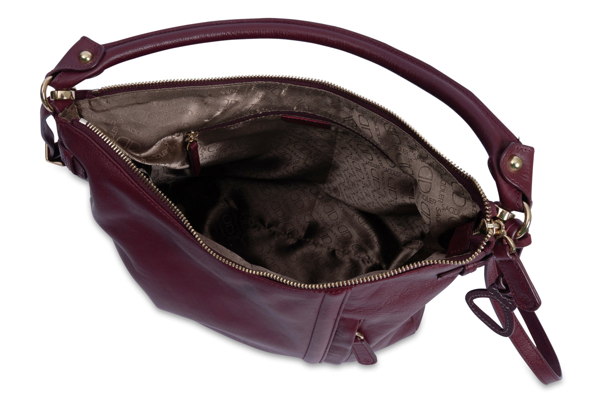 SADDLER "Julia" Real Leather Hobo Bag, Versatile, Stylish & Spacious Design