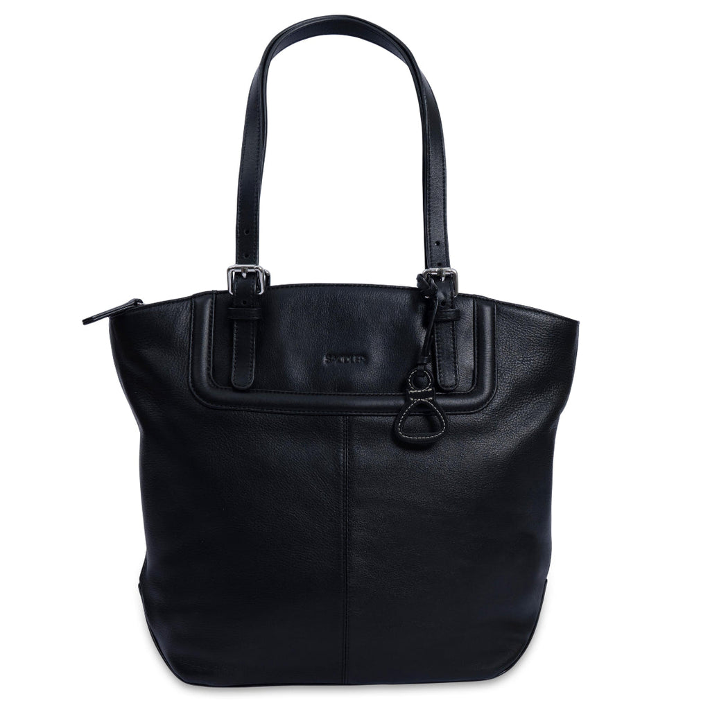 Sienna Zip Top Tote Shopper Bag for Women, Handmade by Saddler