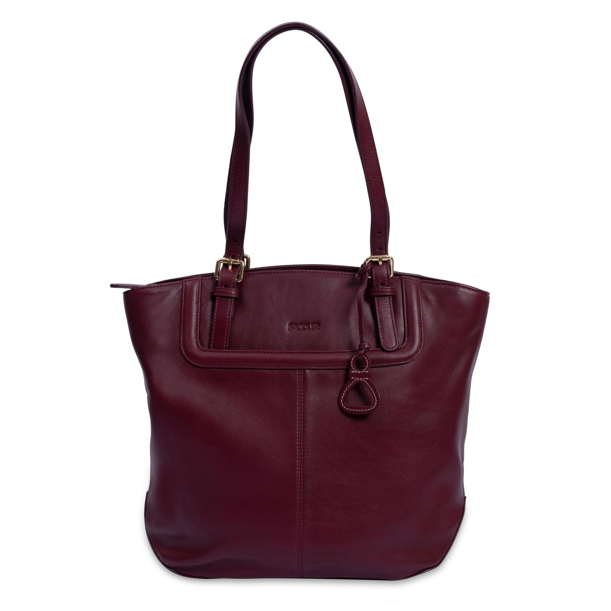 Sienna Zip Top Tote Shopper Bag for Women, Handmade by Saddler