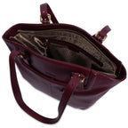Sienna Zip Top Tote Shopper Bag for Women, Handmade by Saddler