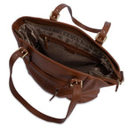 Sienna Zip Top Tote Shopper Bag for Women, Handmade by Saddler