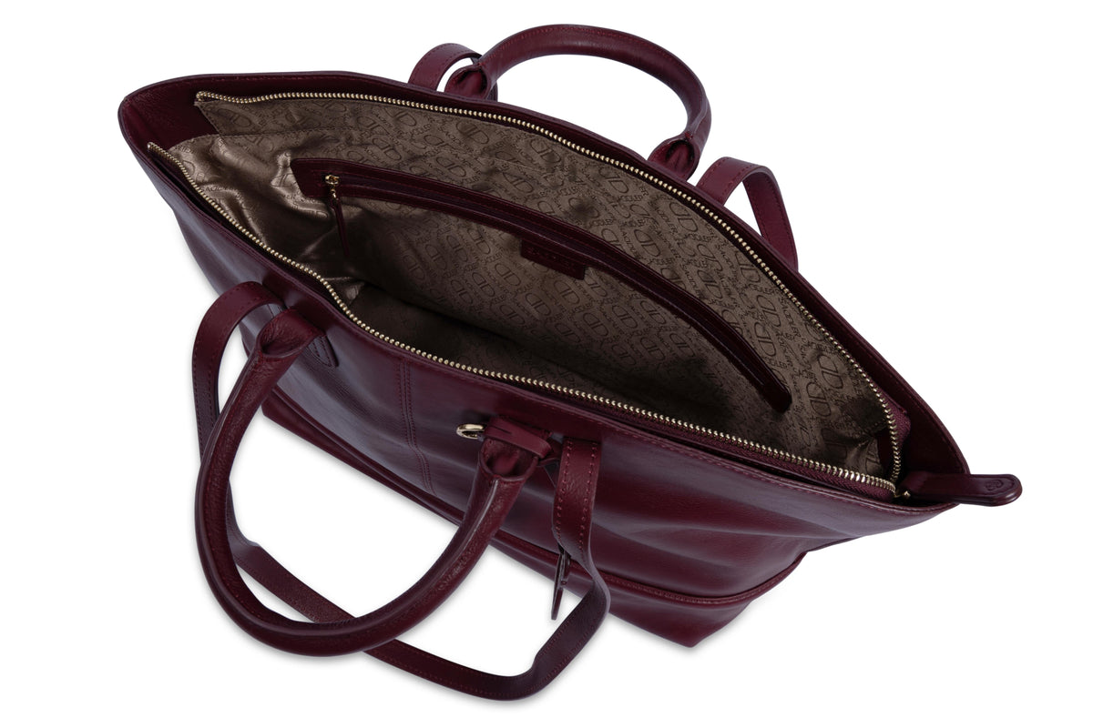 Victoria Oversize East West Tote Bag for Women, handmade by Saddler