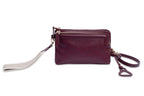 Heather Leather Clutch & Crossbody Bag, Handmade by Saddler, Versatile & Compact