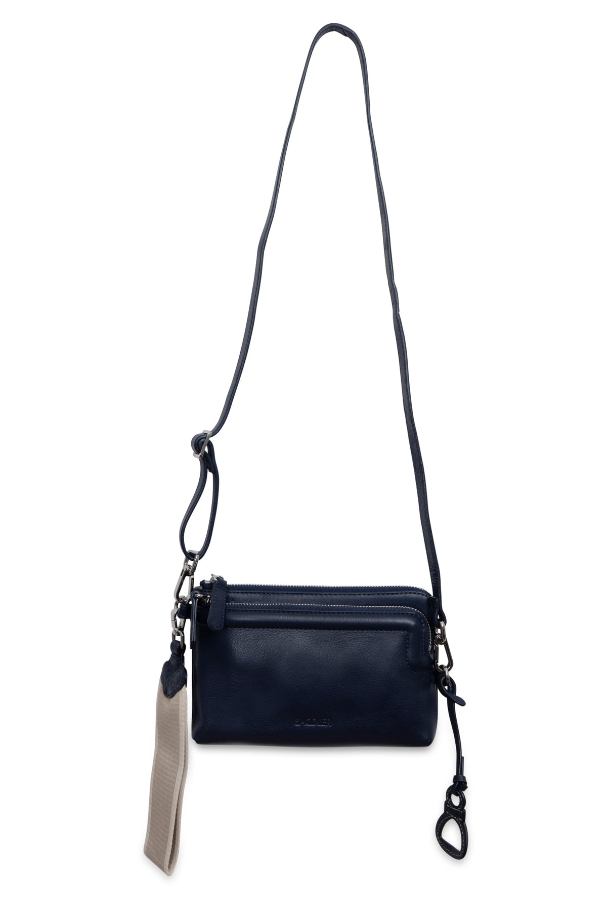 Heather Leather Clutch & Crossbody Bag, Handmade by Saddler, Versatile & Compact