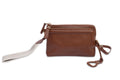 Heather Leather Clutch & Crossbody Bag, Handmade by Saddler, Versatile & Compact