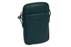 SADDLER "Margot" Real Leather Crossbody Zip Top RFID Phone Pouch, Gift Boxed