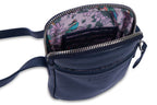 SADDLER "Margot" Real Leather Crossbody Zip Top RFID Phone Pouch, Gift Boxed