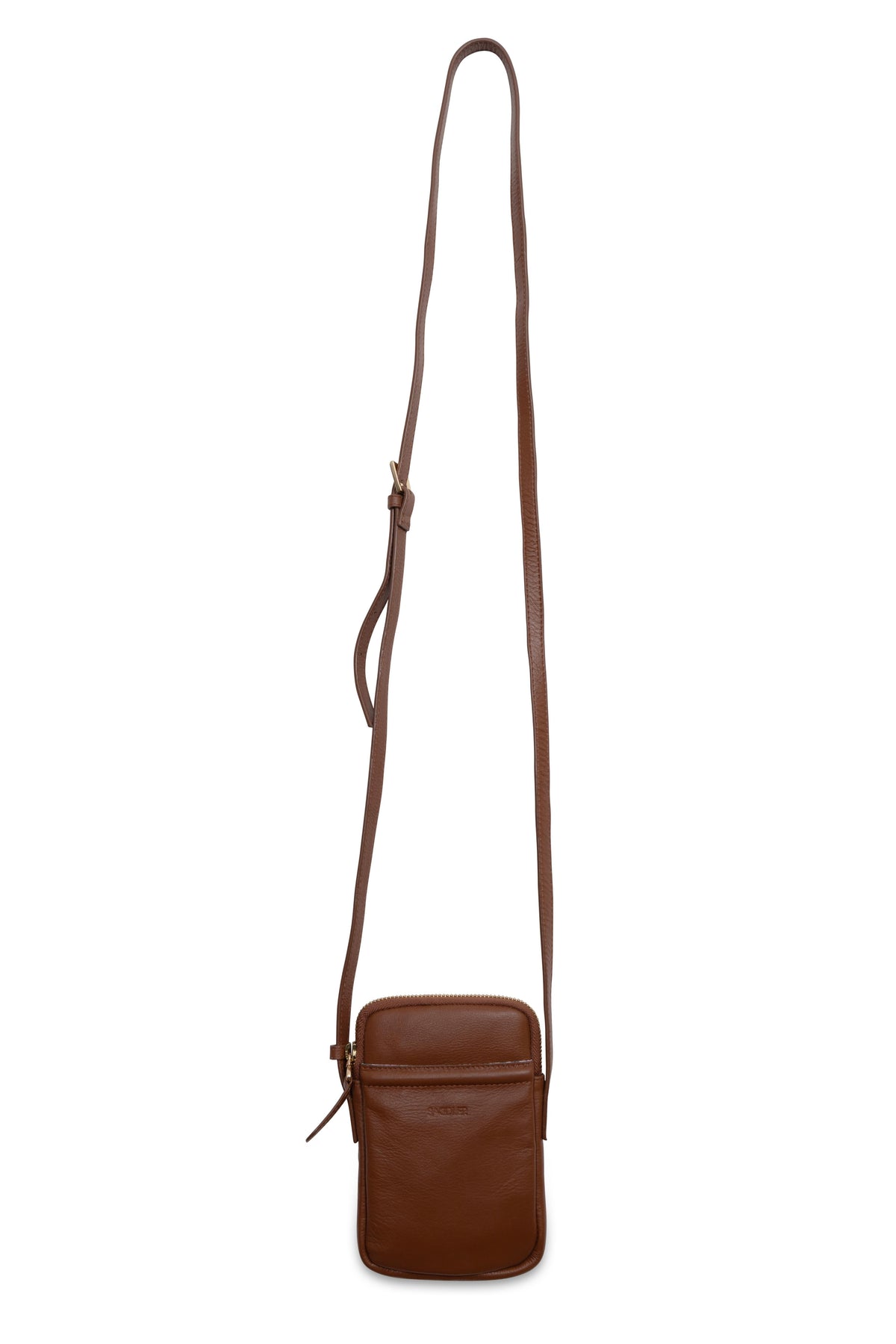 SADDLER "Margot" Real Leather Crossbody Zip Top RFID Phone Pouch, Gift Boxed