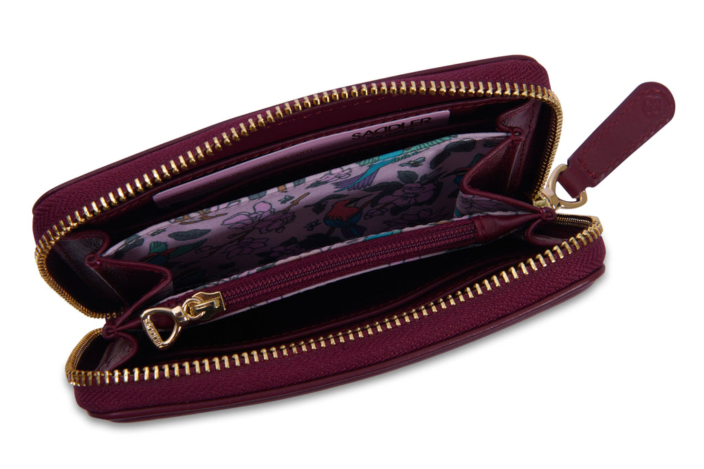SADDLER "Annie" 3 Way Zipper RFID Real Leather Zipper Wallet (Gift Boxed)