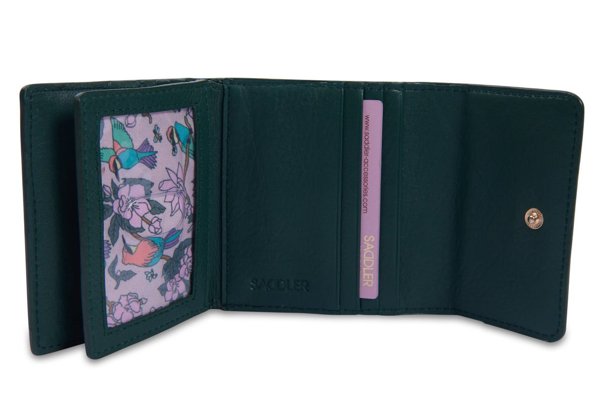 SADDLER "Edith" RFID Trifold Real Leather Card Case (Gift Boxed)