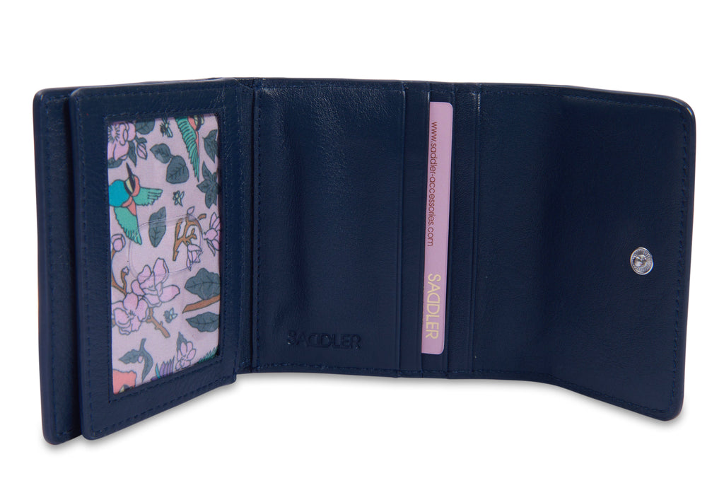 SADDLER "Edith" RFID Trifold Real Leather Card Case (Gift Boxed)