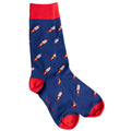 Rocket Ship Bamboo-Blend Socks