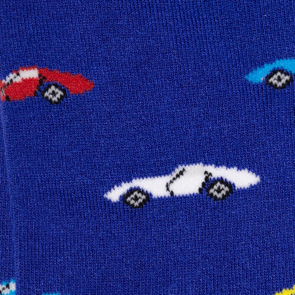 Blue Classic Car Bamboo-Blend Socks