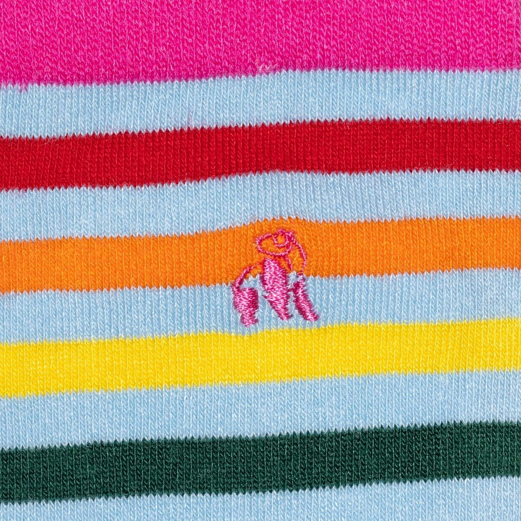 Pastel Striped Bamboo-Blend Socks