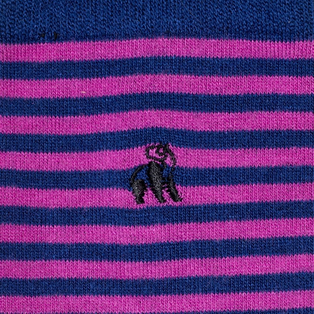 Rich Pink Narrow Striped Bamboo-Blend Socks