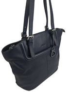 Sienna Zip Top Tote Shopper Bag for Women, Handmade by Saddler
