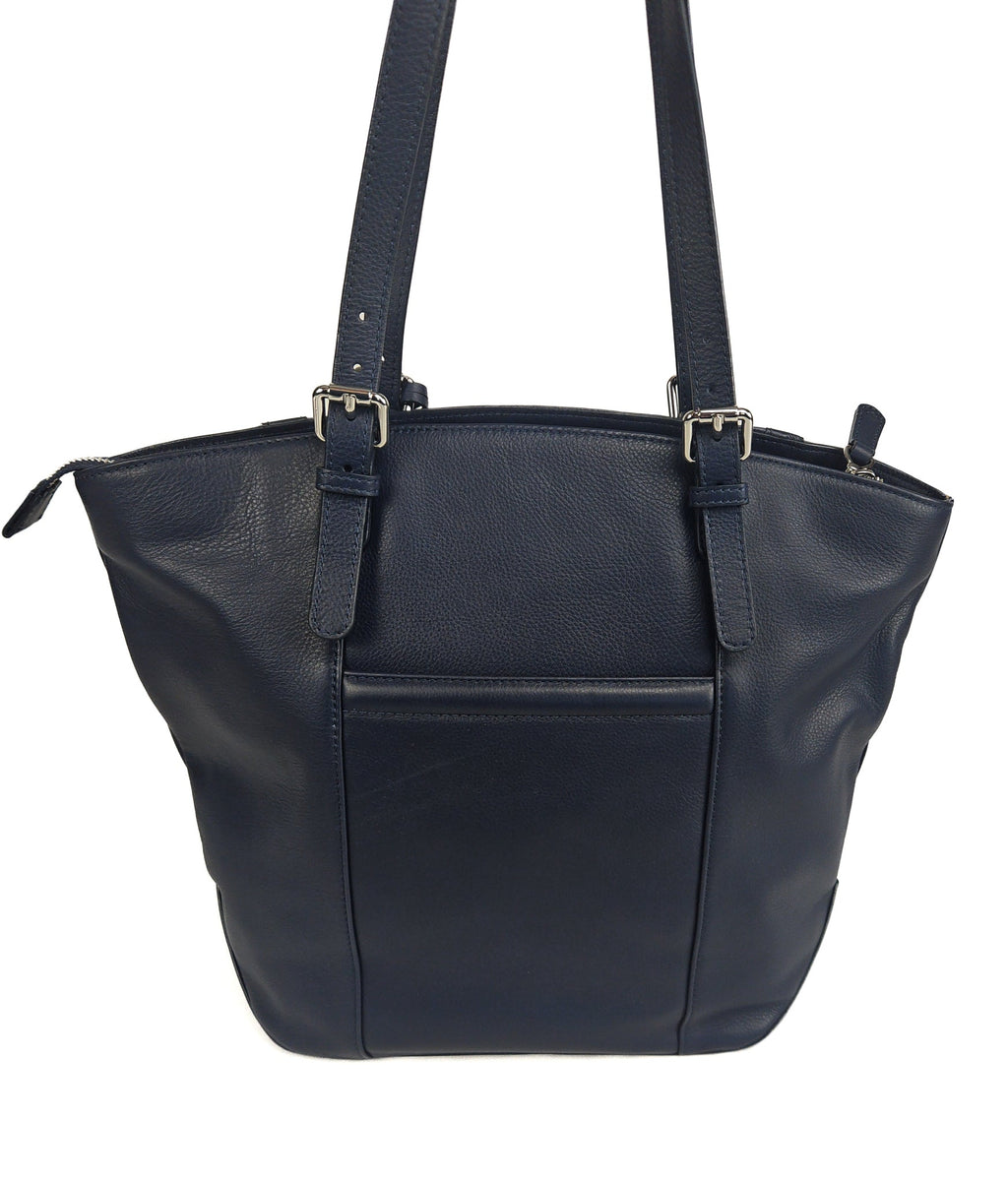Sienna Zip Top Tote Shopper Bag for Women, Handmade by Saddler