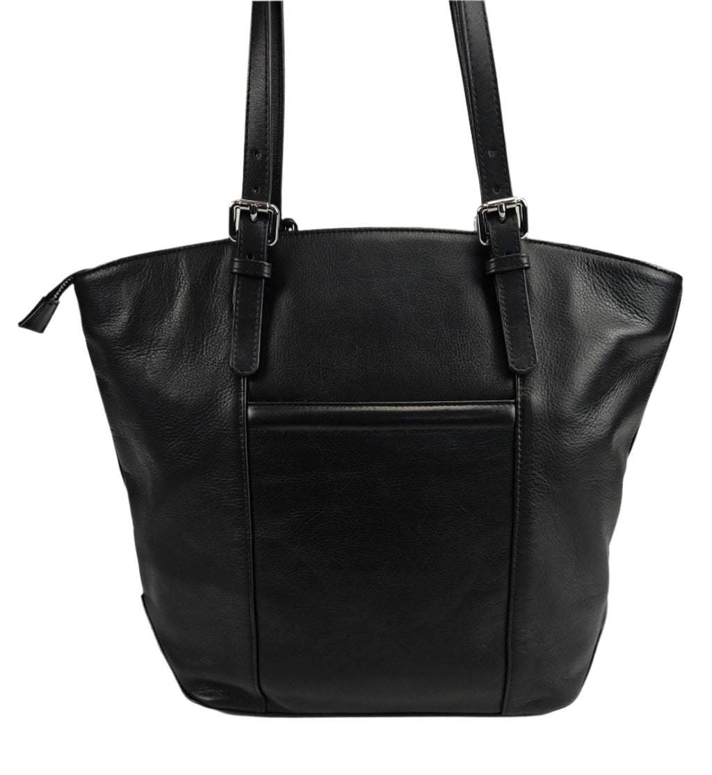Sienna Zip Top Tote Shopper Bag for Women, Handmade by Saddler