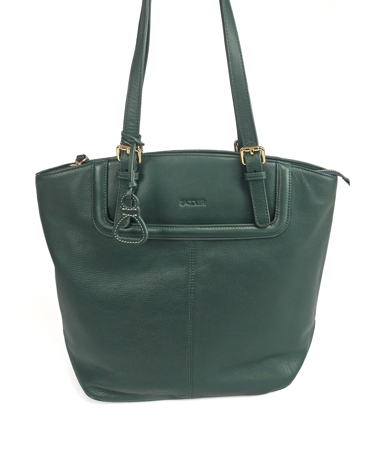 Sienna Zip Top Tote Shopper Bag for Women, Handmade by Saddler