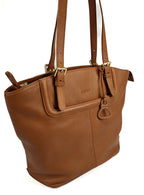 Sienna Zip Top Tote Shopper Bag for Women, Handmade by Saddler
