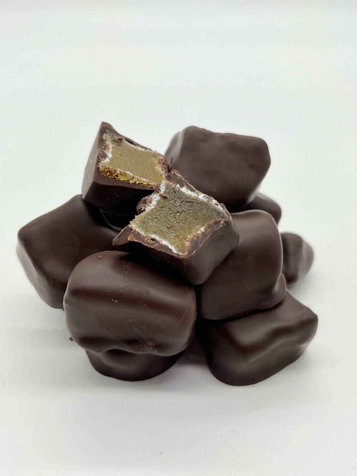Handmade Stem Ginger in 70% Dark Chocolate