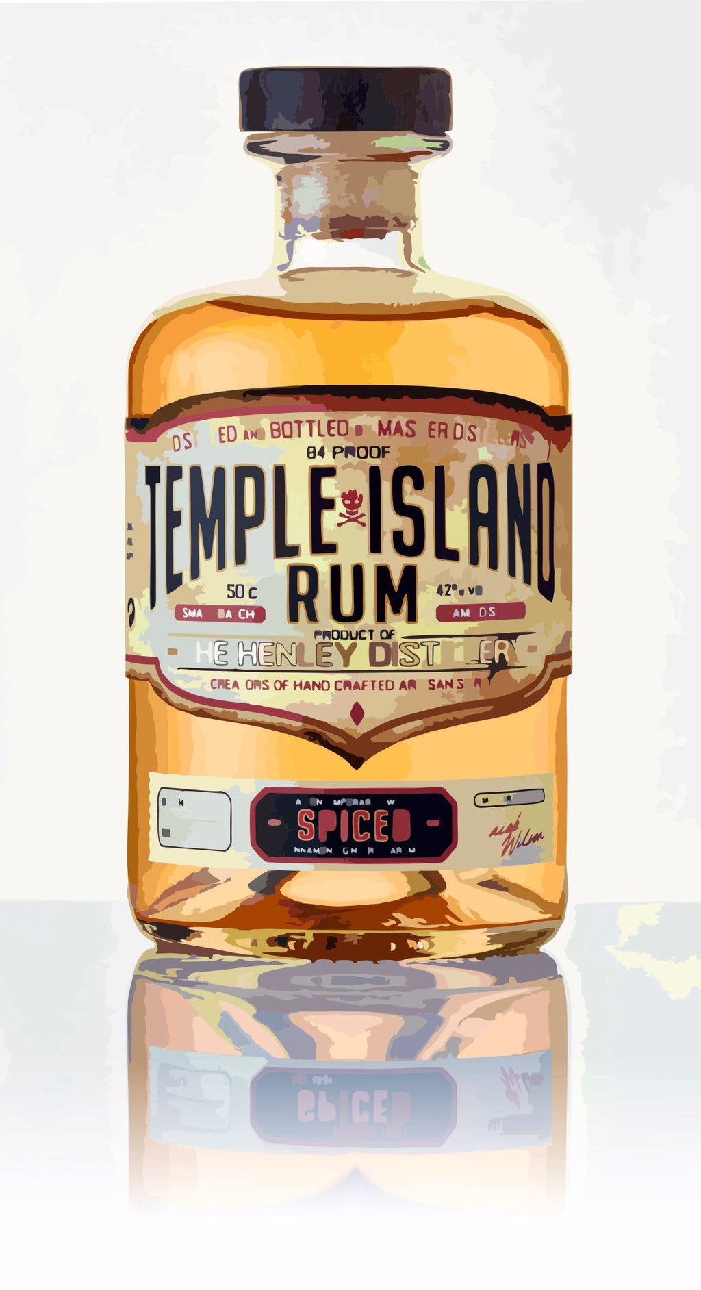 Handmade Temple Island Rum Caramel in Fine Milk Chocolate