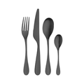 Pintinox Drop Black Cutlery Set - 24 Piece