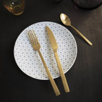 Pintinox Duke Satin Gold Cutlery Set - 24 Piece