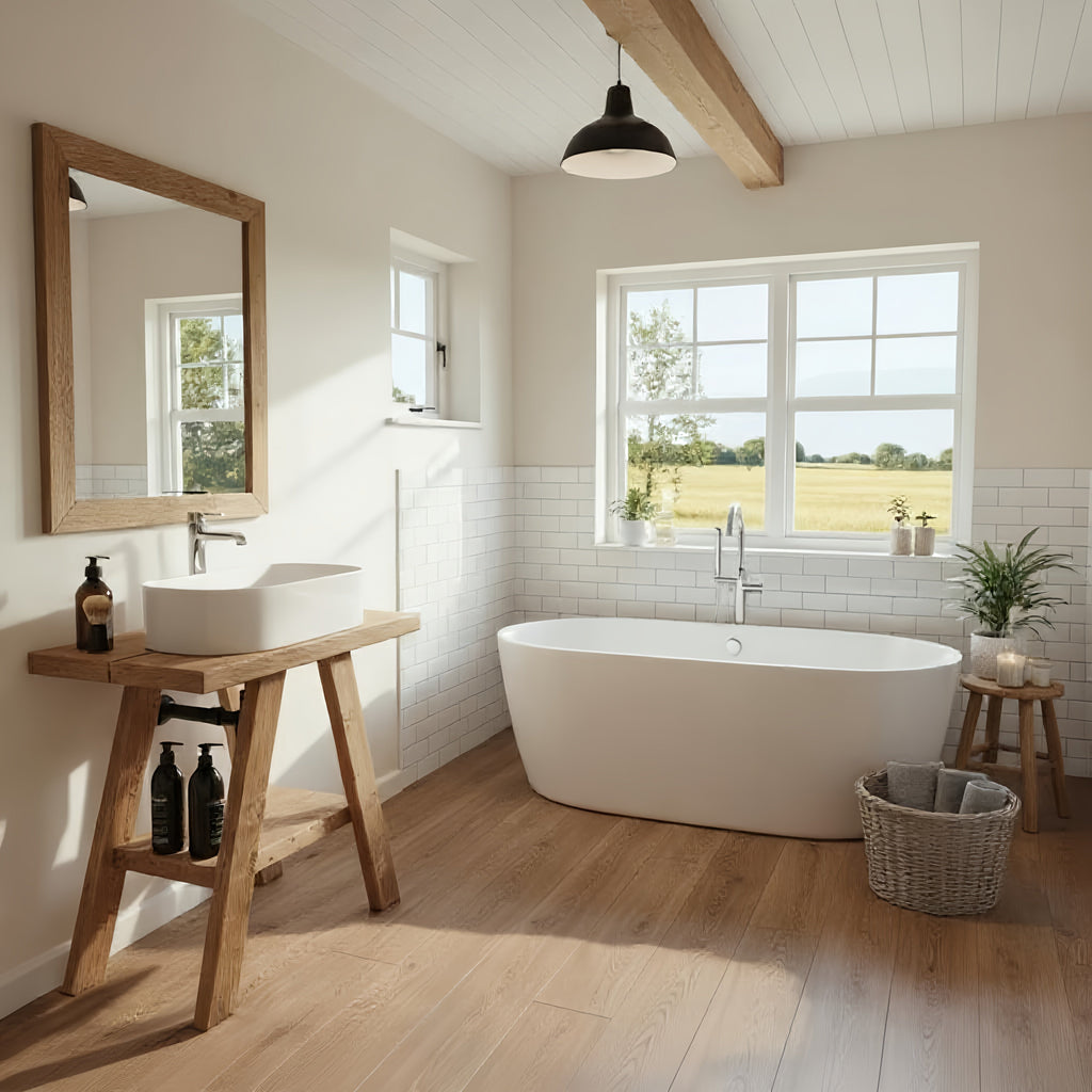 VERA Wooden Vanity and Shelf Storage