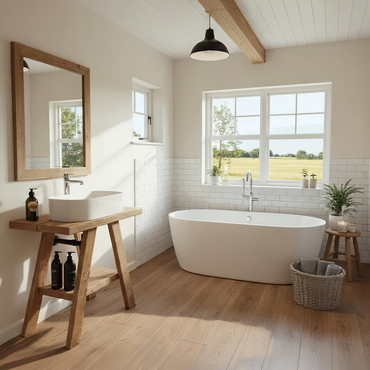 VERA Wooden Vanity and Shelf Storage