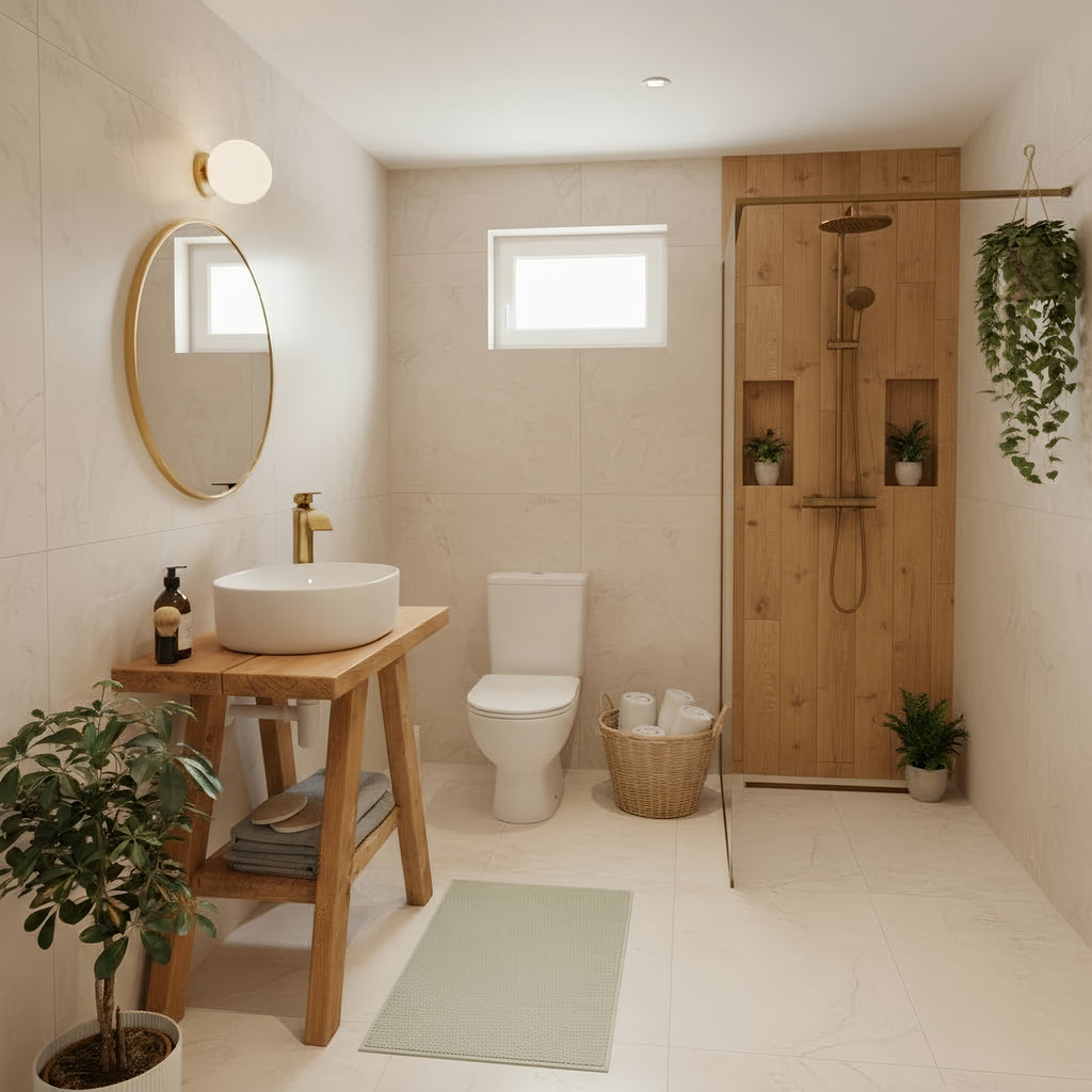 VERA Wooden Vanity and Shelf Storage