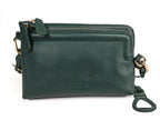 Heather Leather Clutch & Crossbody Bag, Handmade by Saddler, Versatile & Compact
