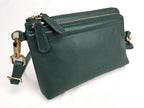 Heather Leather Clutch & Crossbody Bag, Handmade by Saddler, Versatile & Compact