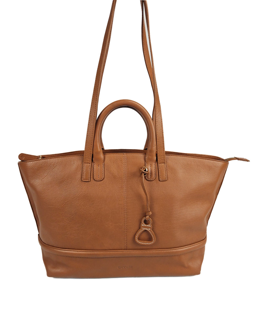 Victoria Oversize East West Tote Bag for Women, handmade by Saddler
