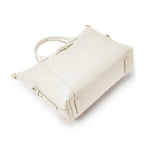 Wimbledon Leather Laptop Backpack, Ivory