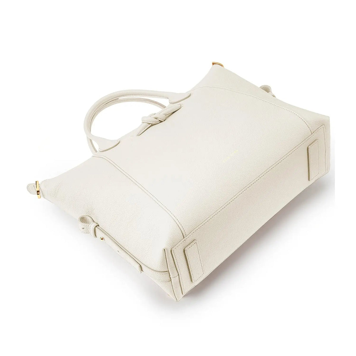 Wimbledon Leather Laptop Backpack, Ivory