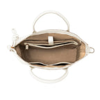 Wimbledon Leather Laptop Backpack, Ivory