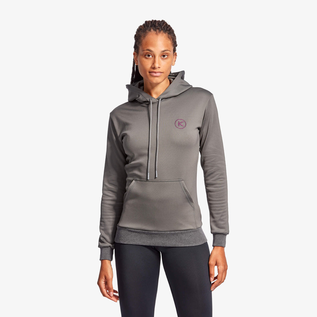 Women's Infrared Hoodie, Grey & Blue