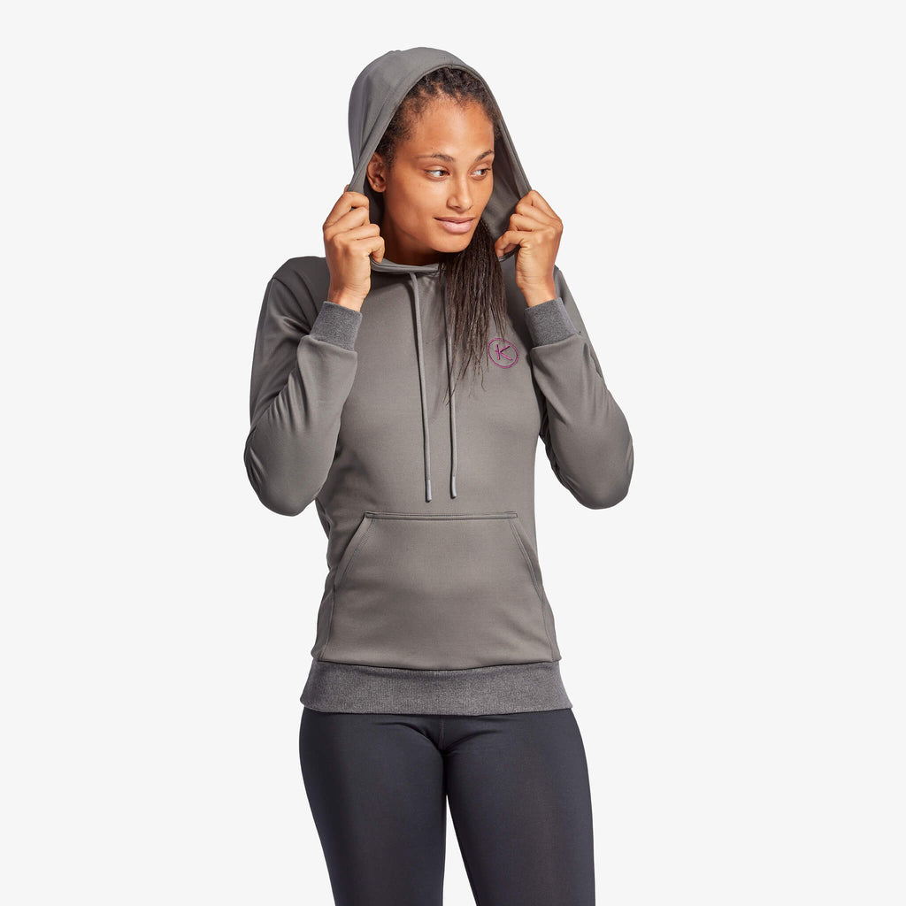 Women's Infrared Hoodie, Grey & Blue