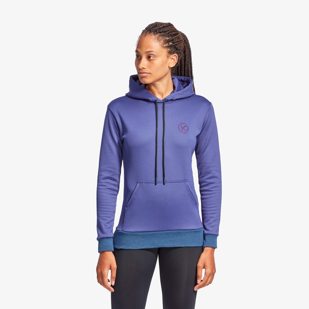 Women's Infrared Hoodie, Grey & Blue