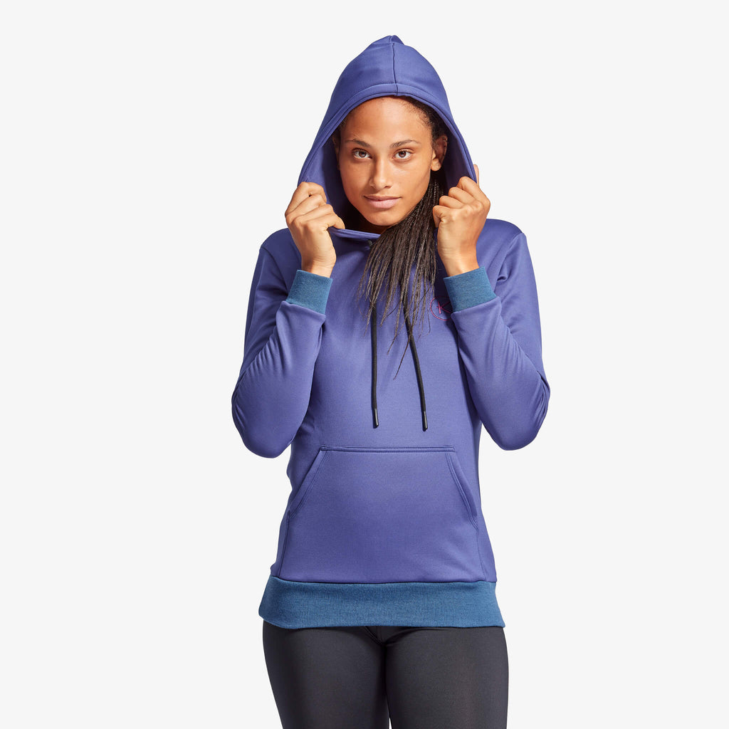 Women's Infrared Hoodie, Grey & Blue