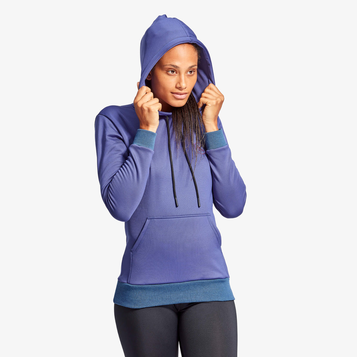 Women's Infrared Hoodie, Grey & Blue