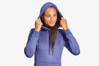 Women's Infrared Hoodie, Grey & Blue