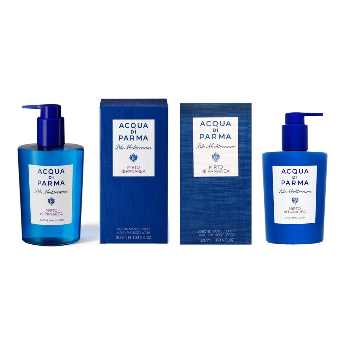Acqua Di Parma Mirto Di Panarea 300ml Hand & Body Wash +300ml Lotion
