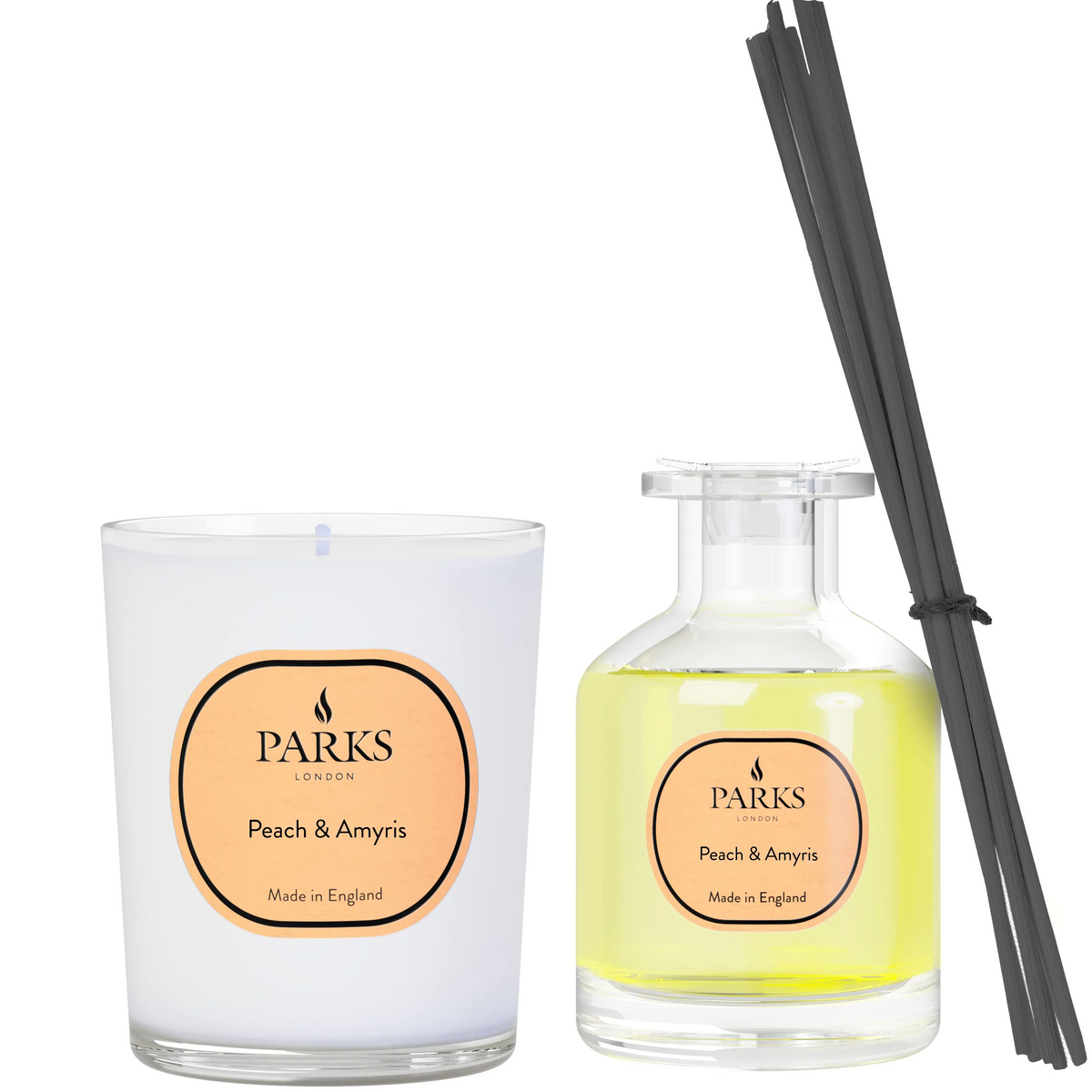 Peach Amriys Diffuser 100ml & 180g Candle